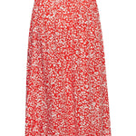 Falda ICHI Carolina Poppy Red - ECRU