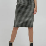 Falda Kate Checky - ECRU