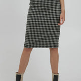 Falda Kate Checky - ECRU