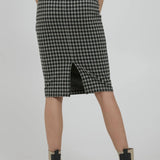 Falda Kate Checky - ECRU