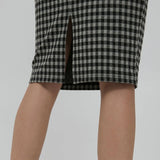 Falda Kate Checky - ECRU