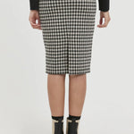 Falda Kate Checky - ECRU