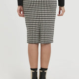 Falda Kate Checky - ECRU