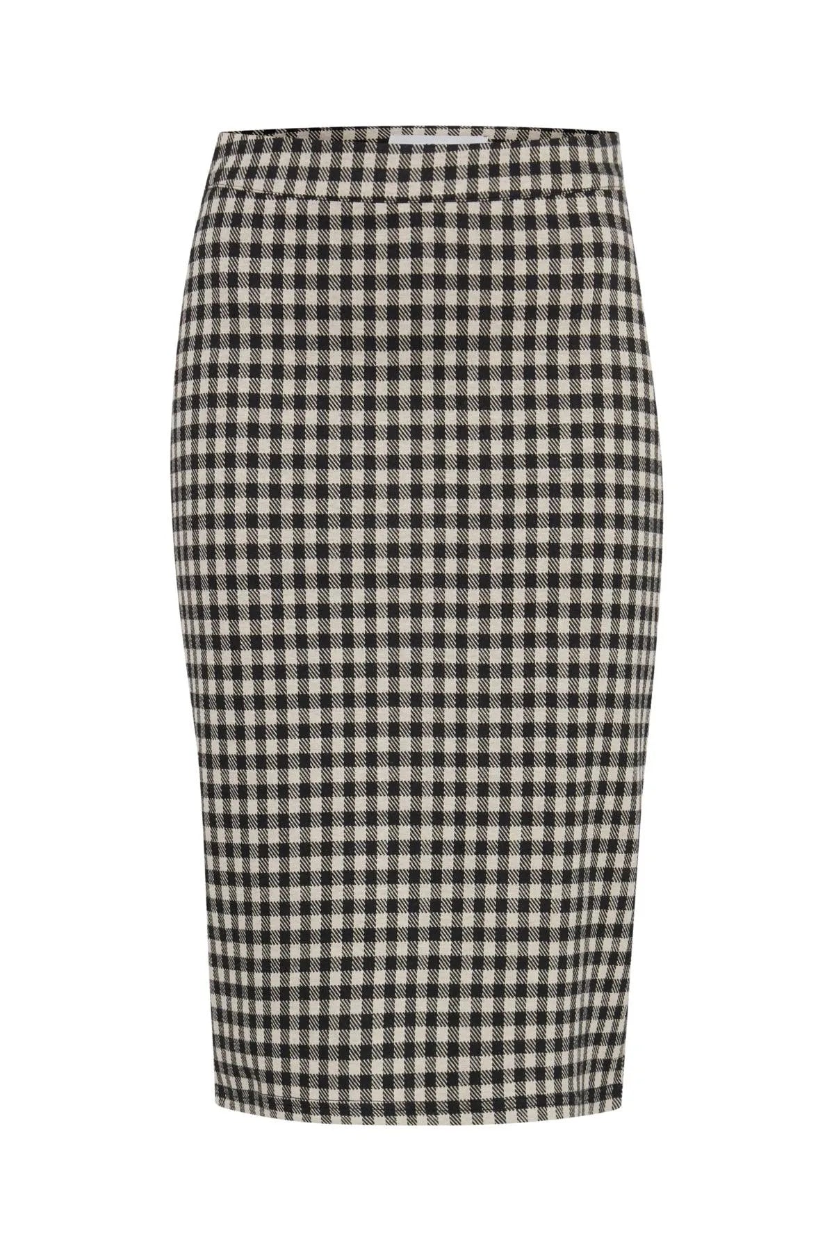 Falda Kate Checky - ECRU