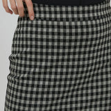 Falda Kate Checky - ECRU