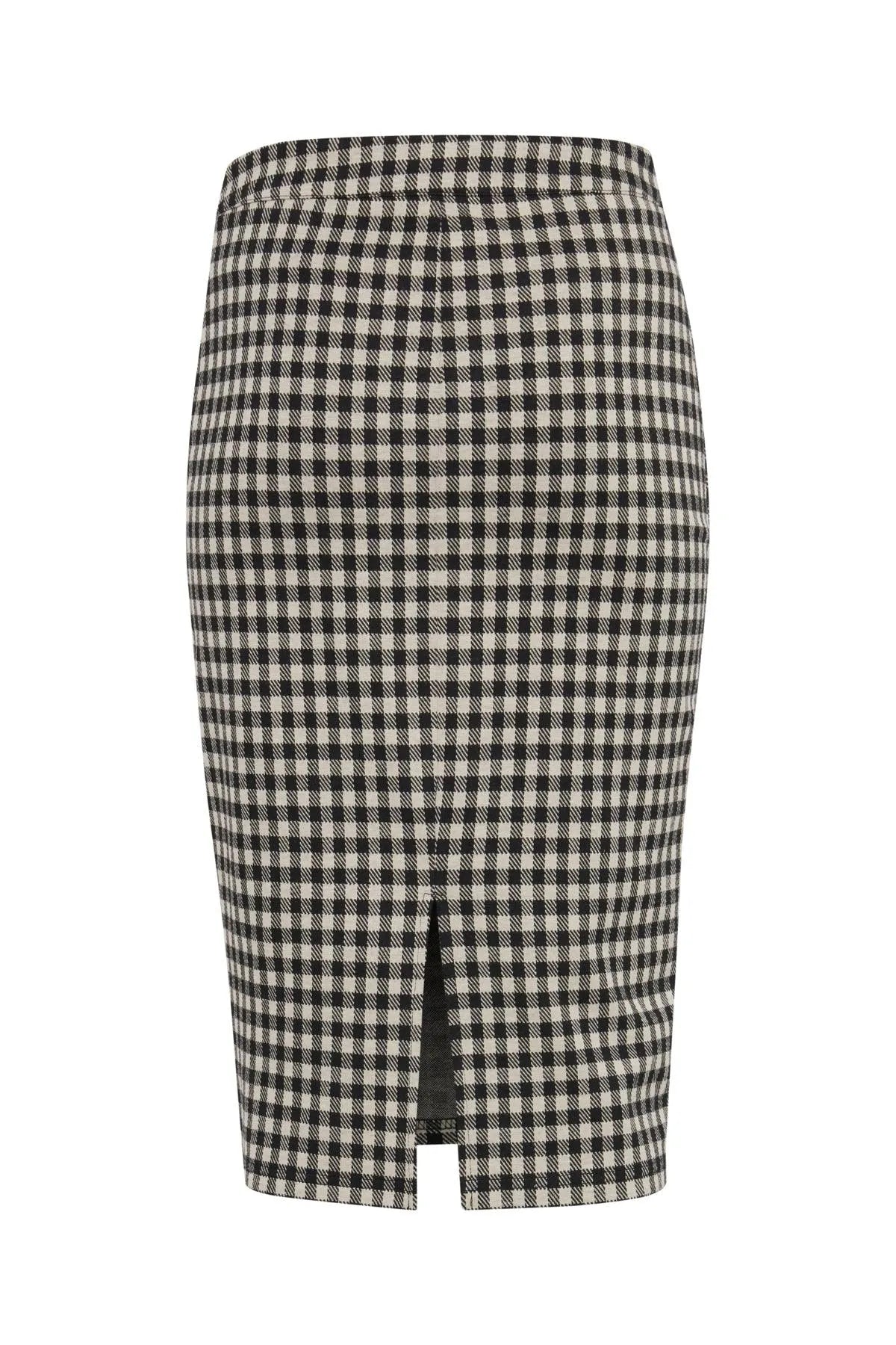 Falda Kate Checky - ECRU