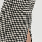 Falda Kate Checky - ECRU