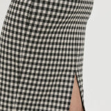 Falda Kate Checky - ECRU