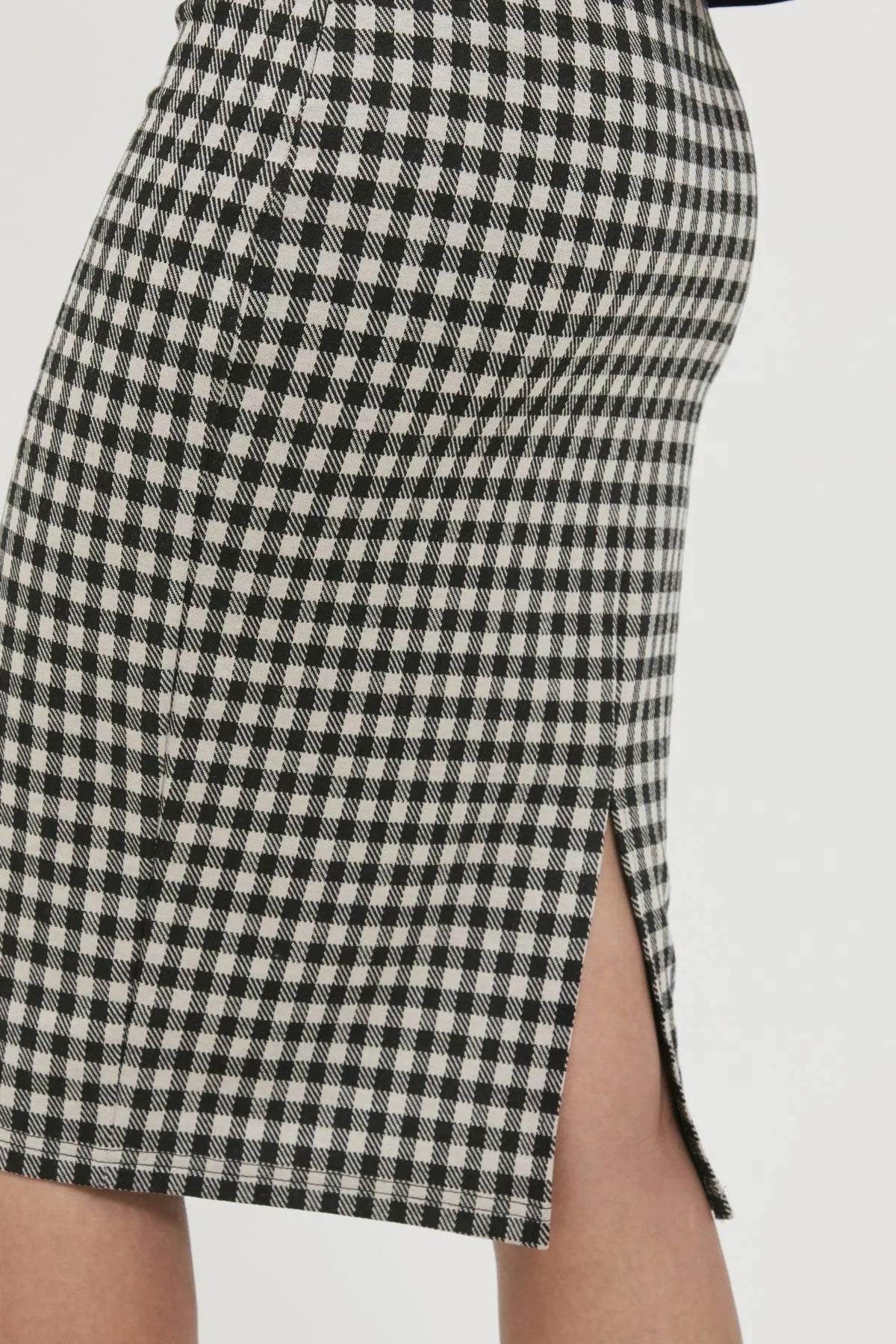 Falda Kate Checky - ECRU