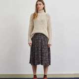 Falda Larga Botones - ECRU