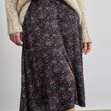 Falda Larga Botones - ECRU