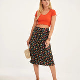 Falda Larga Garden - ECRU