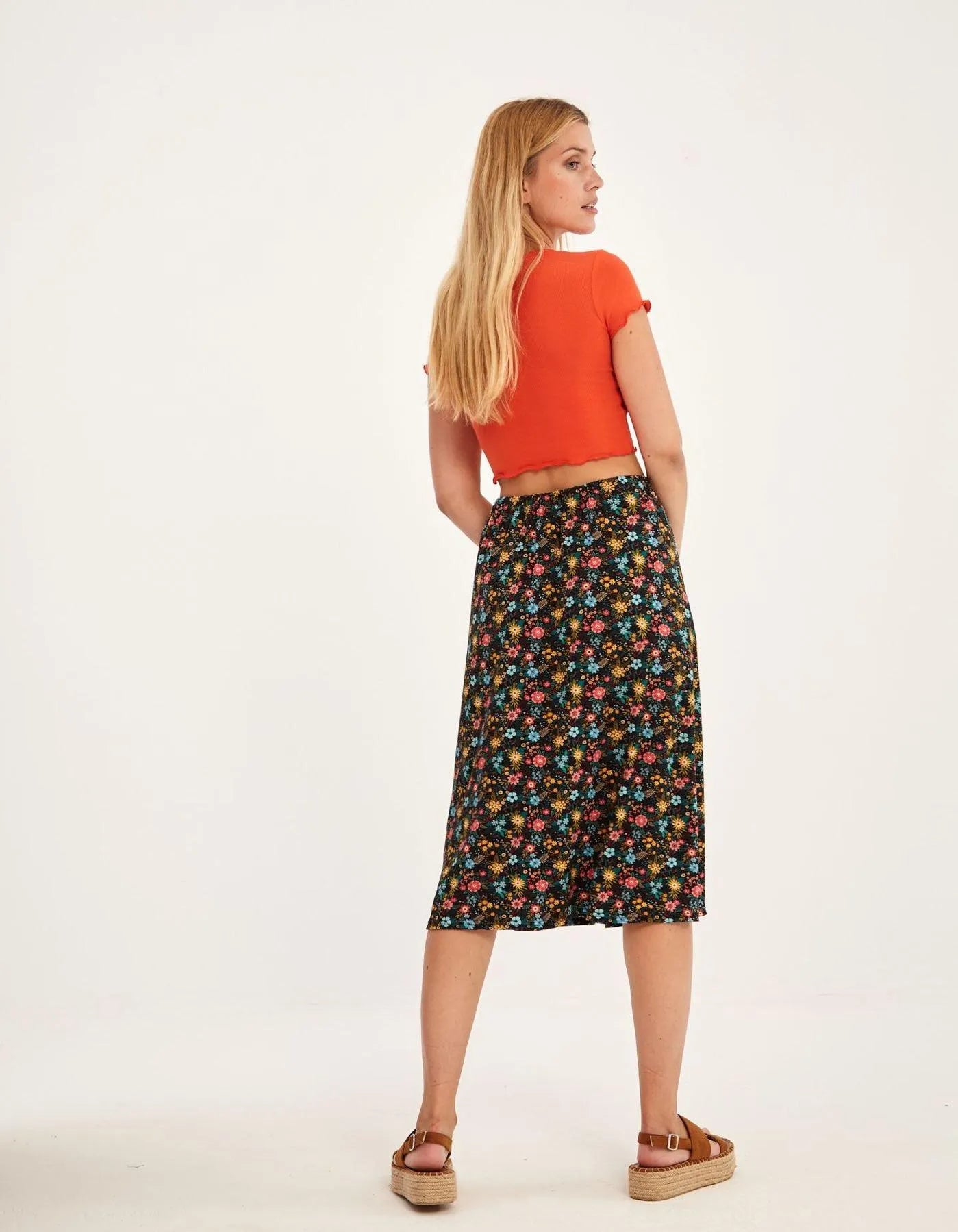 Falda Larga Garden - ECRU