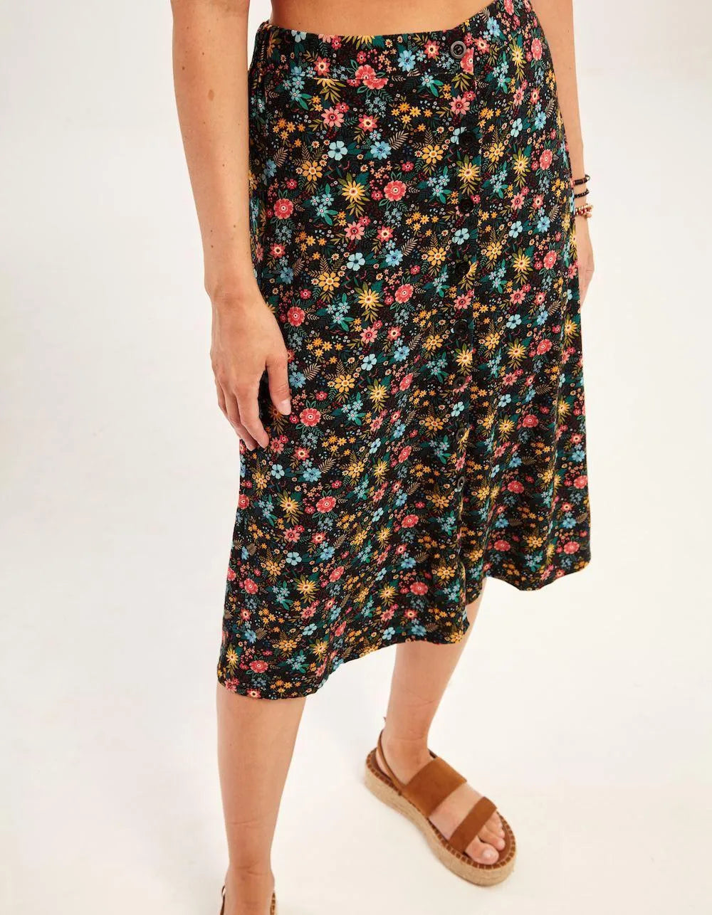 Falda Larga Garden - ECRU