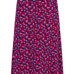 Falda Midi Adelia Burdeos Pétalos de confeti - ECRU