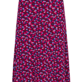 Falda Midi Adelia Burdeos Pétalos de confeti - ECRU