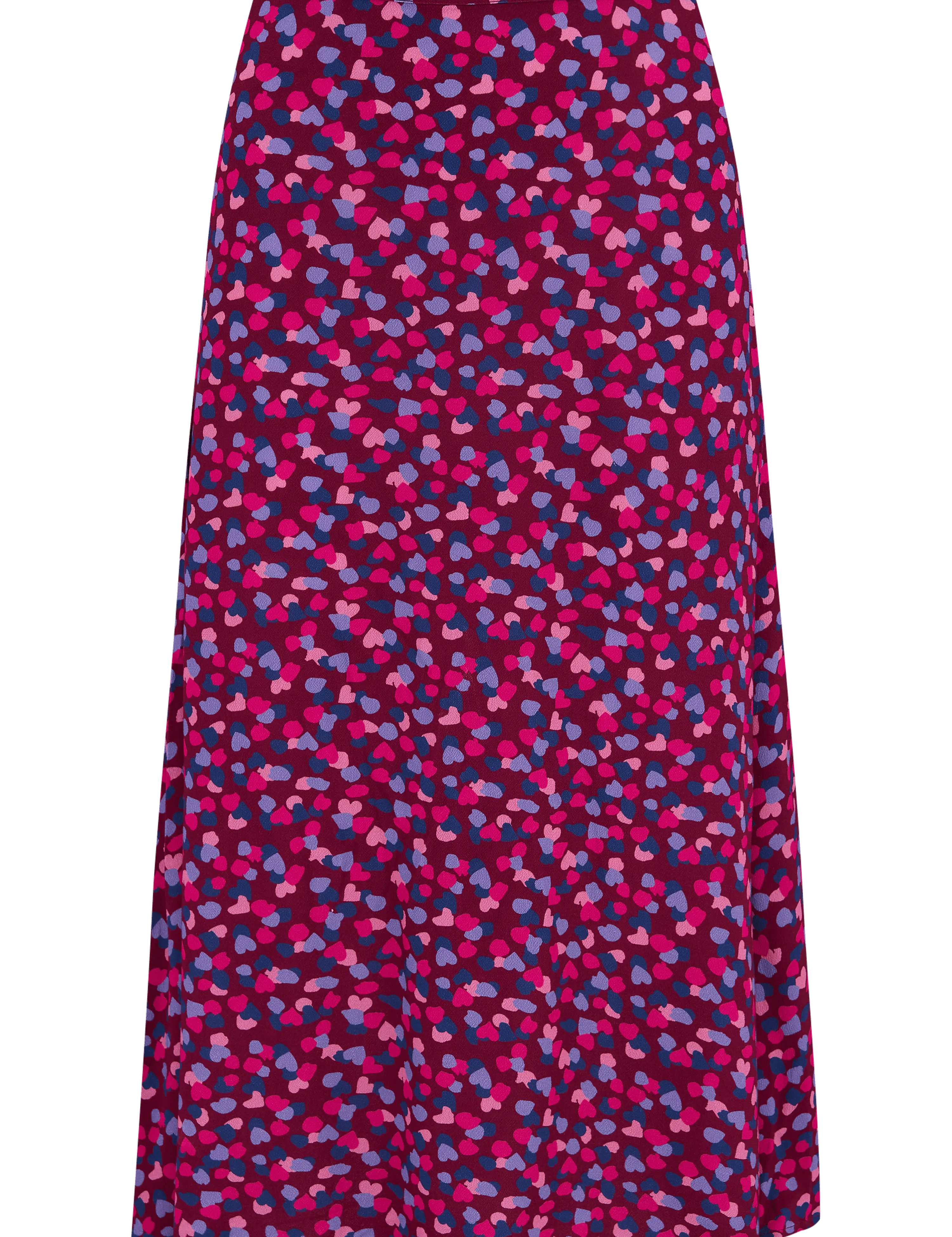 Falda Midi Adelia Burdeos Pétalos de confeti - ECRU