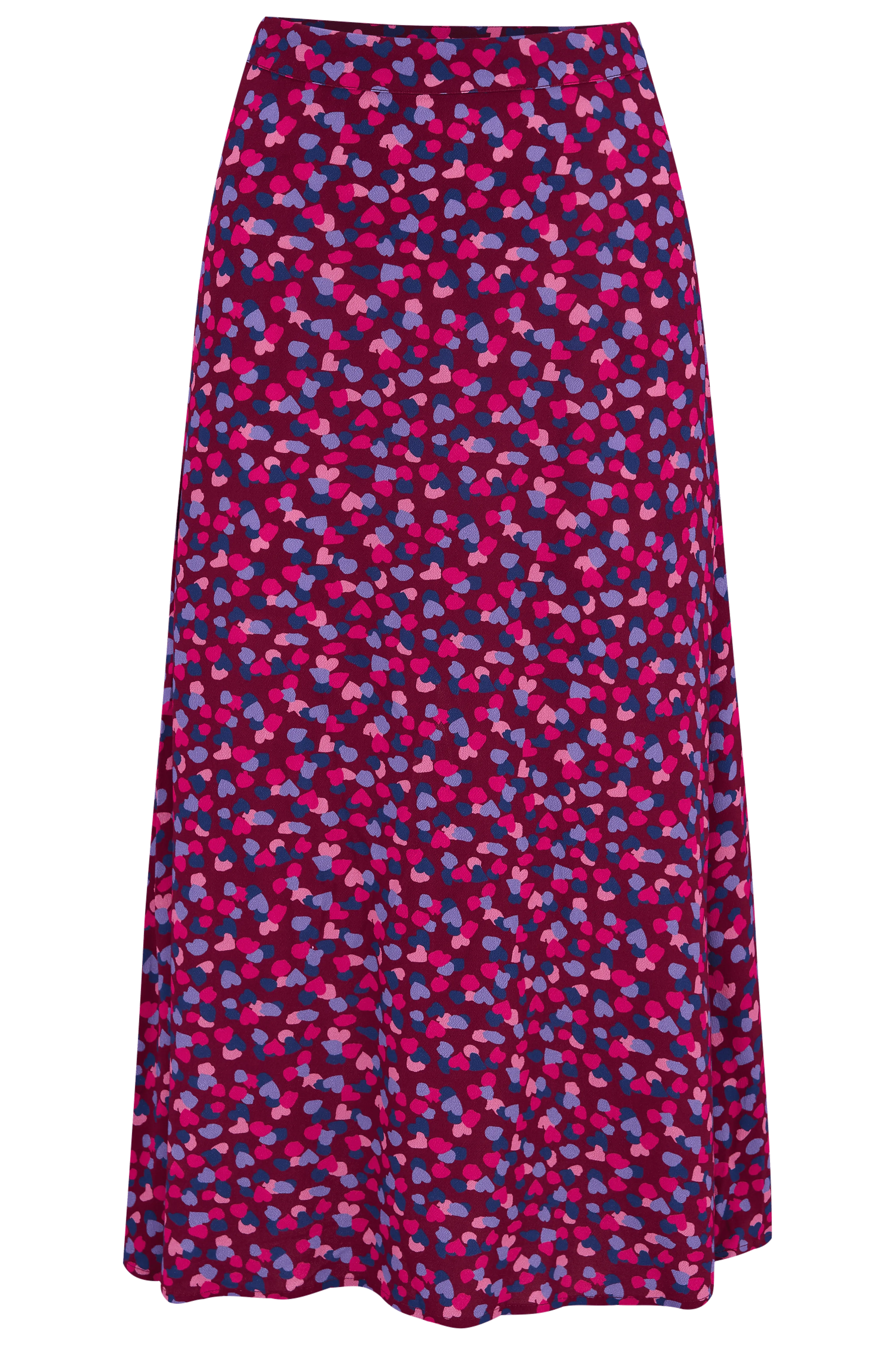 Falda Midi Adelia Burdeos Pétalos de confeti - ECRU