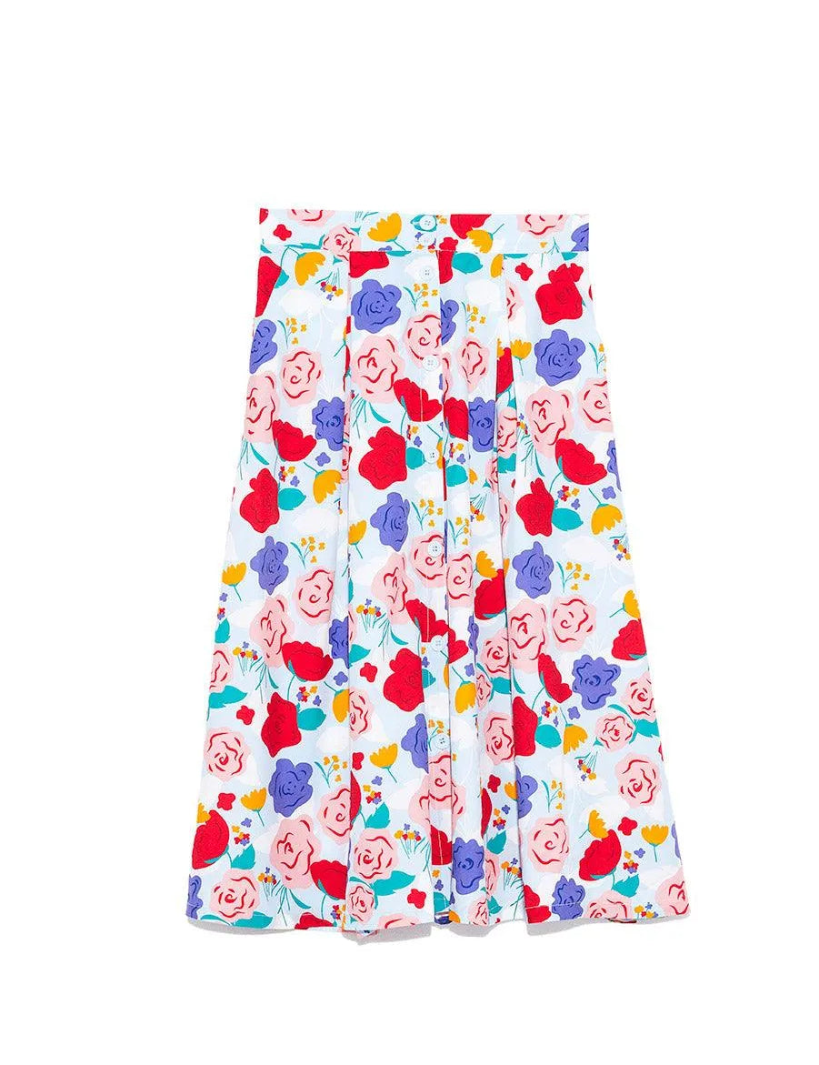 Falda Midi Primavera - ECRU