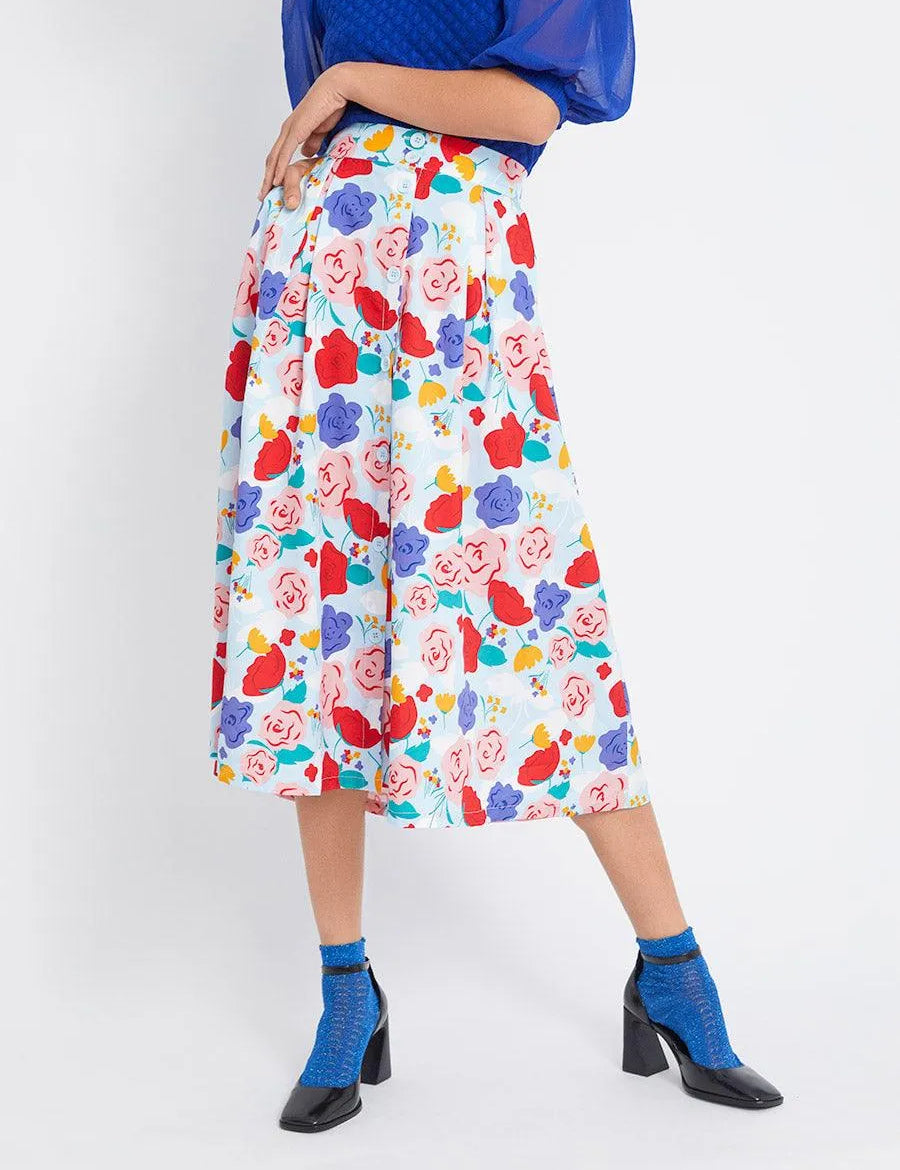 Falda Midi Primavera - ECRU