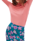 Falda Midi Verde - ECRU