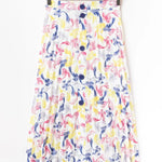 Falda Plisada Acuarela - ECRU