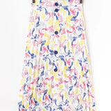 Falda Plisada Acuarela - ECRU