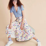 Falda Plisada Acuarela - ECRU