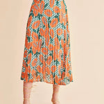 Falda plisada papayas - ECRU