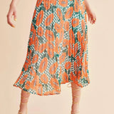 Falda plisada papayas - ECRU