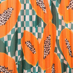 Falda plisada papayas - ECRU