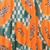 Falda plisada papayas - ECRU
