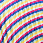 Falda plisada rayas - ECRU