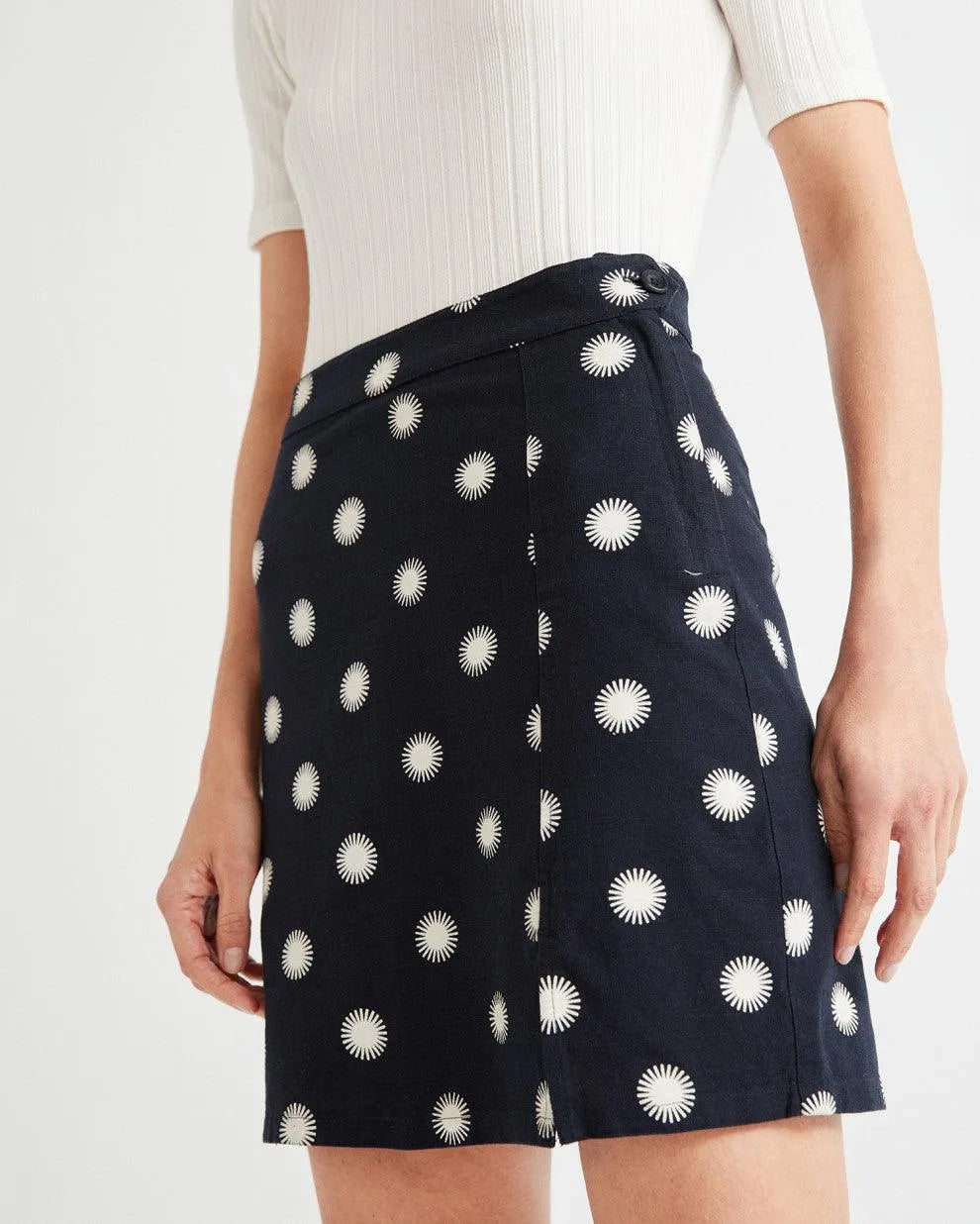 Falda Tulipan Soles - ECRU