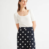 Falda Tulipan Soles - ECRU