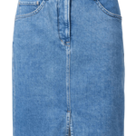 Falda vaquera Push In Secret Glamour con detalle en el cinturón - ECRU