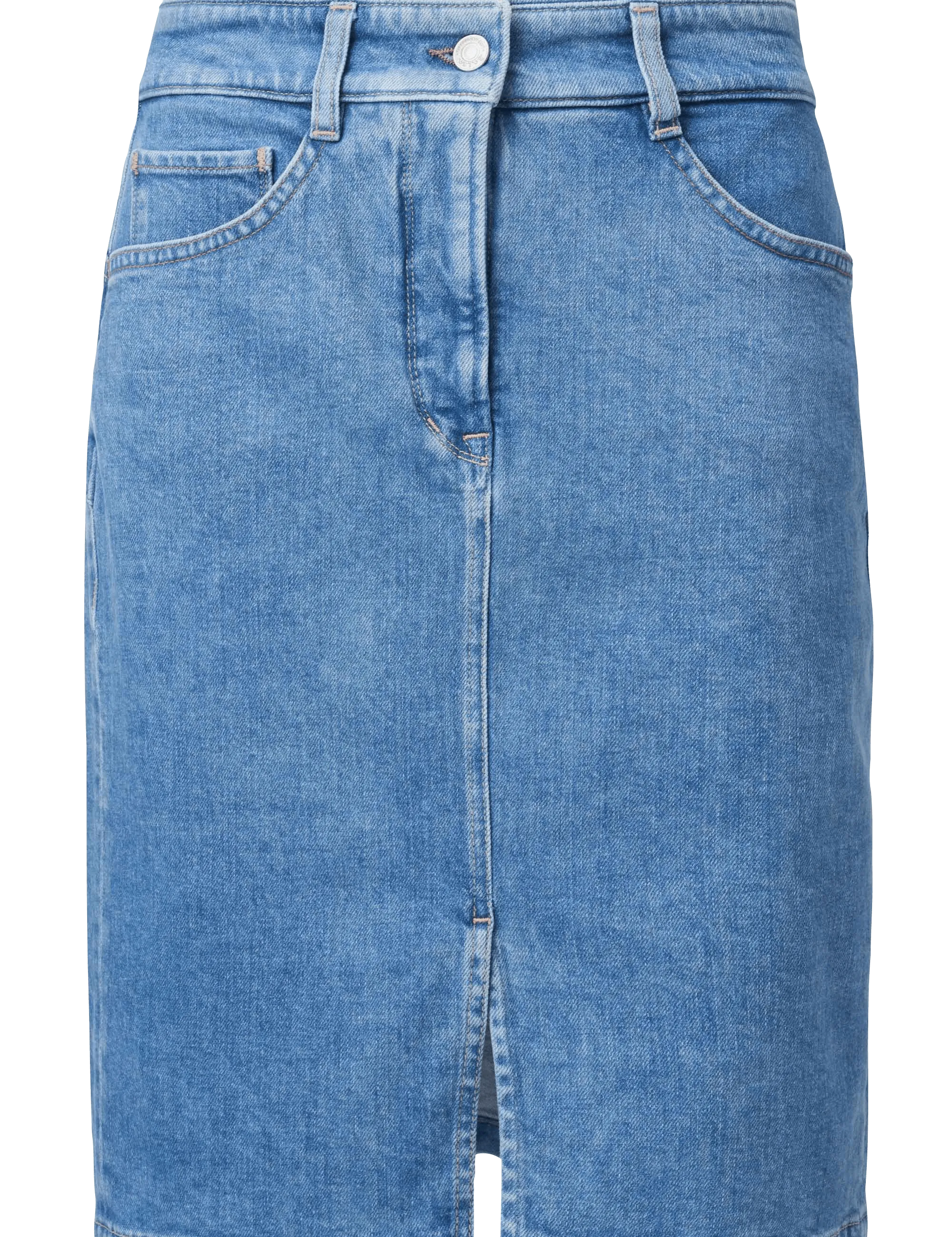 Falda vaquera Push In Secret Glamour con detalle en el cinturón - ECRU