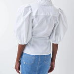 Falda vaquera Push In Secret Glamour con detalle en el cinturón - ECRU