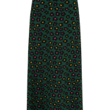 Falda Zora Green Painted Floral - ECRU