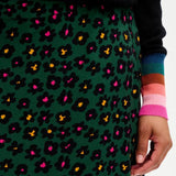 Falda Zora Green Painted Floral - ECRU