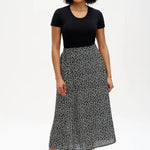 Falda Zora Monochrome Moons & Stars - ECRU