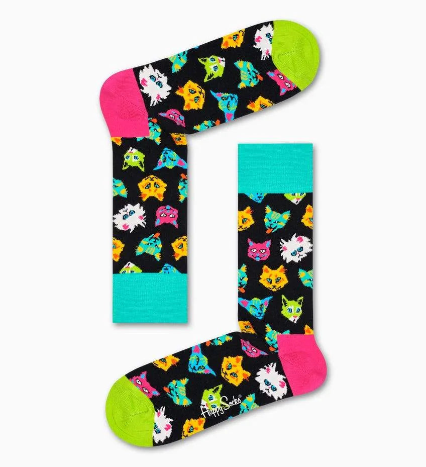 Funny Cat Sock - ECRU