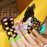 Funny Cat Sock - ECRU