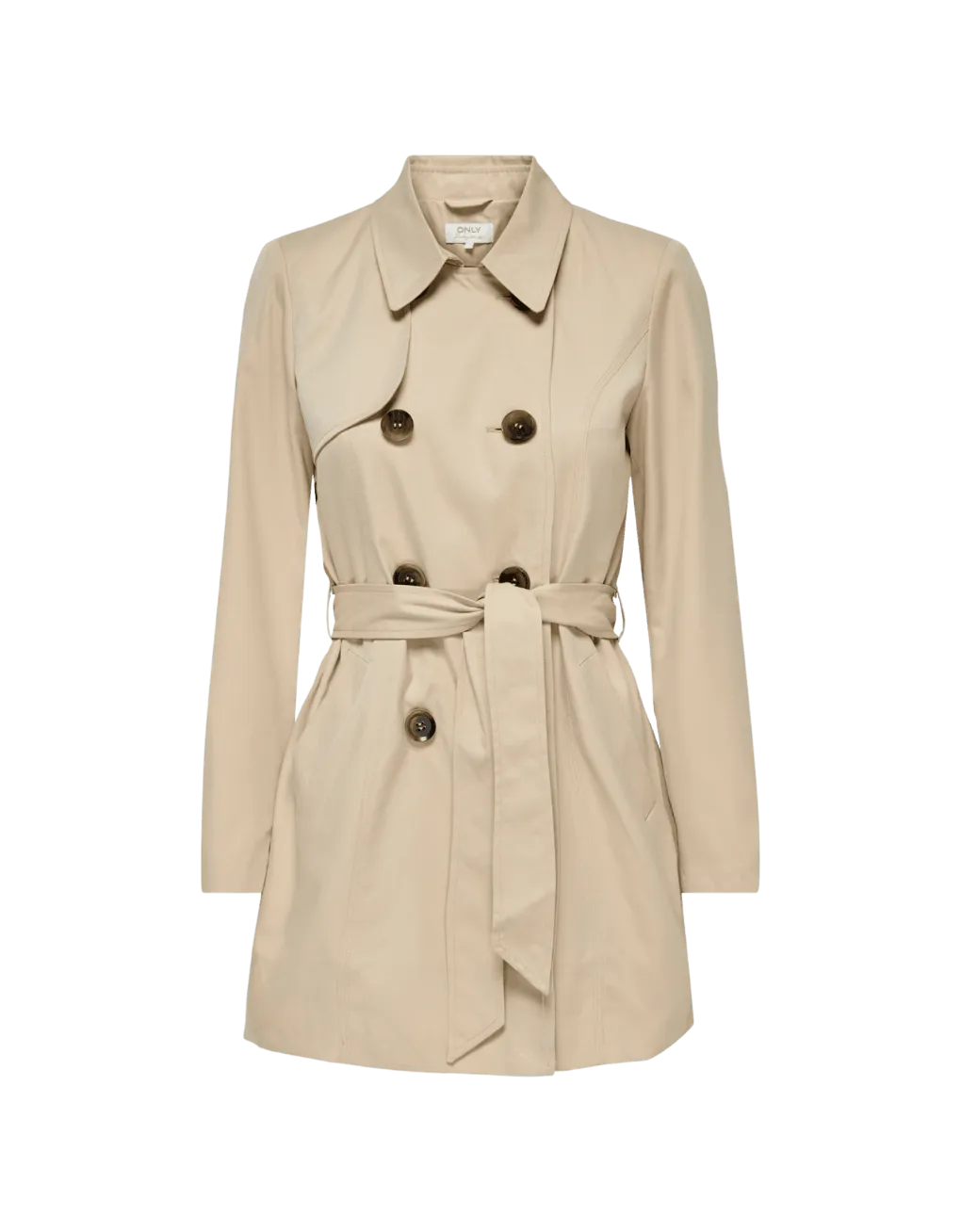 Gabardina de Mujer Only Valerie Ginger Rootz - ECRU