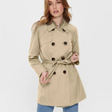 Gabardina de Mujer Only Valerie Ginger Rootz - ECRU