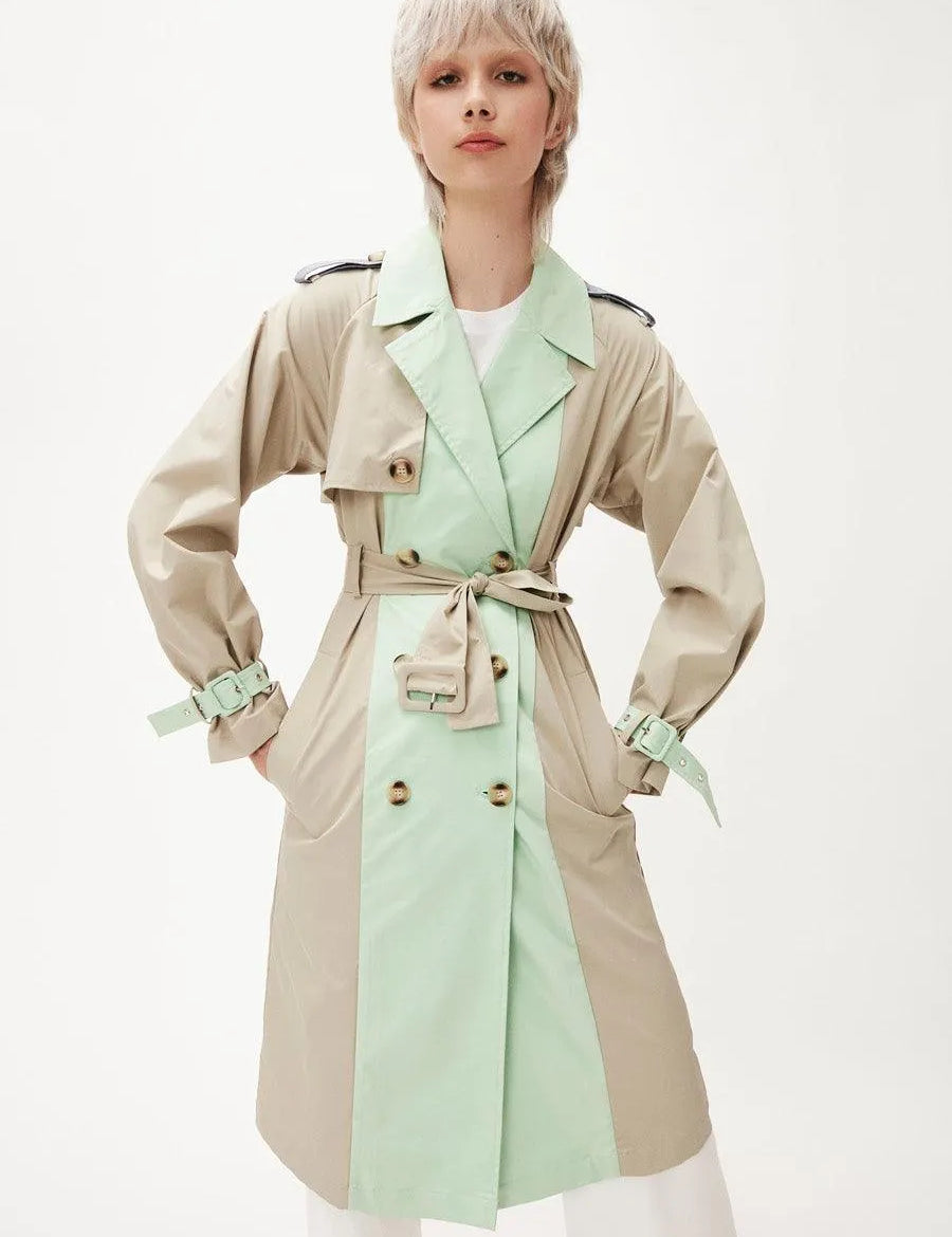 Gabardina Impermeable Multicolor - ECRU