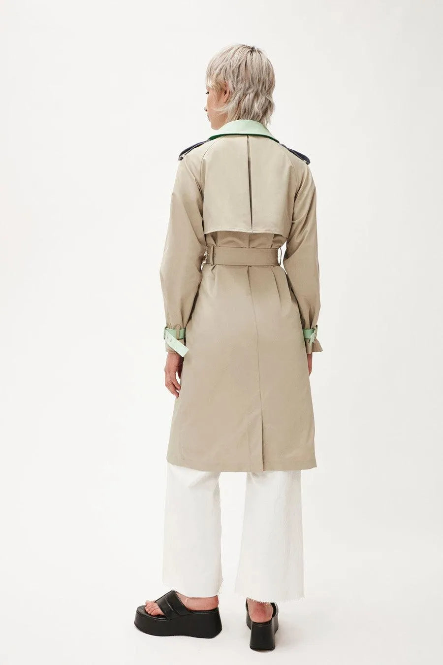 Gabardina Impermeable Multicolor - ECRU