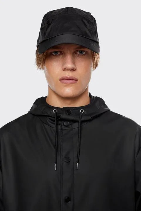 Gorra 5-Panel Nylon Black - ECRU