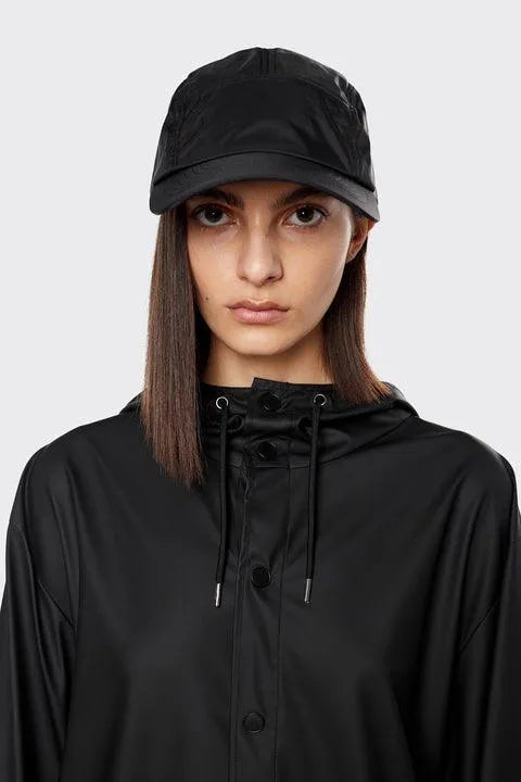 Gorra 5-Panel Nylon Black - ECRU