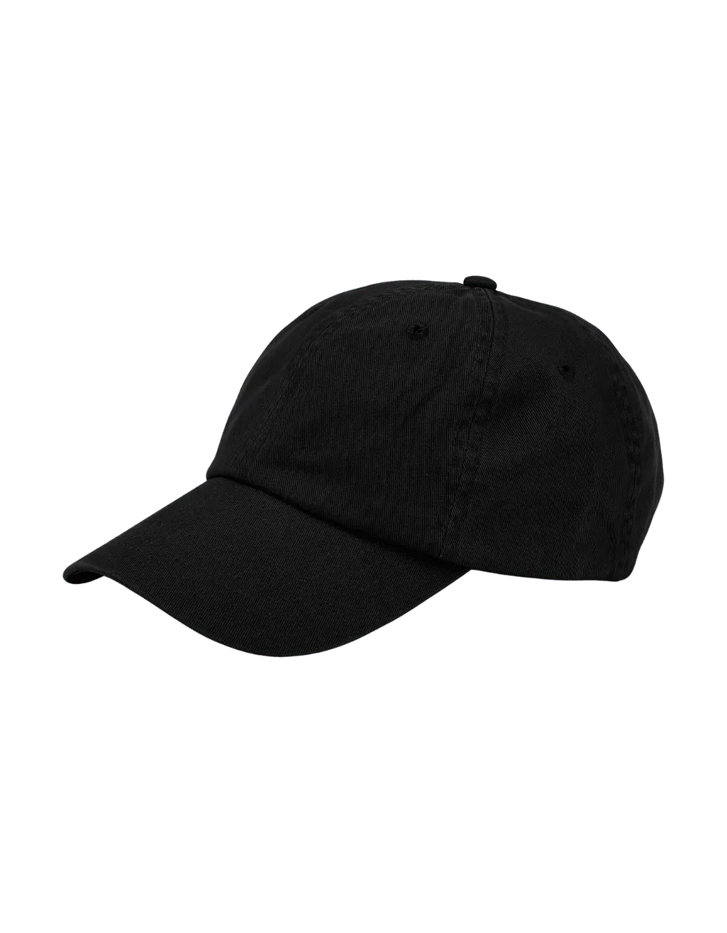 Gorra Colorful Standard de Algodón Orgánico Deep Black - ECRU